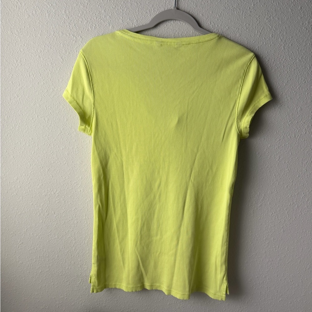 Ralph Lauren Neon Lace-Up Tee - Picture 9 of 9